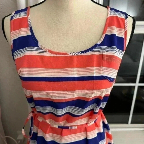 Gap Maternity Tie Striped Dress - Picture 1 of 9